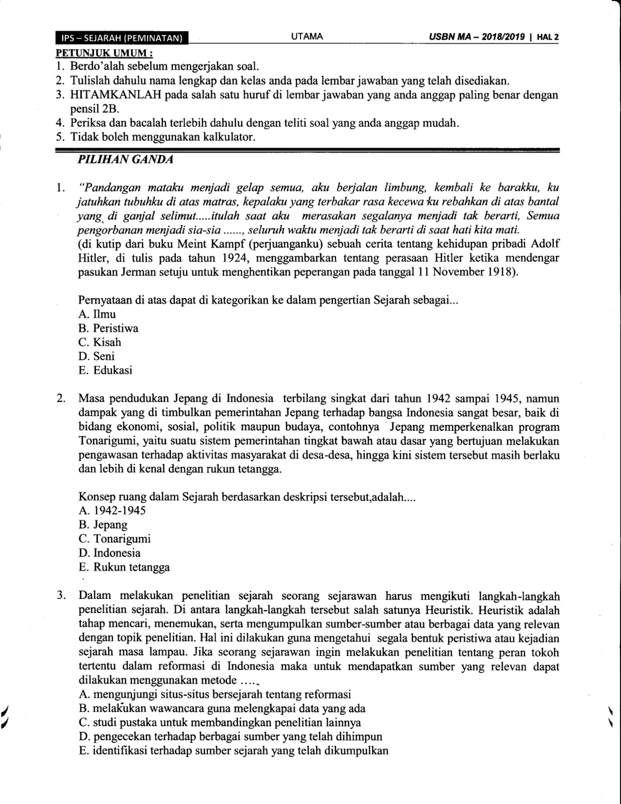 23++ Apakah boleh menjawab soal sejarah dengan jawaban singkat information