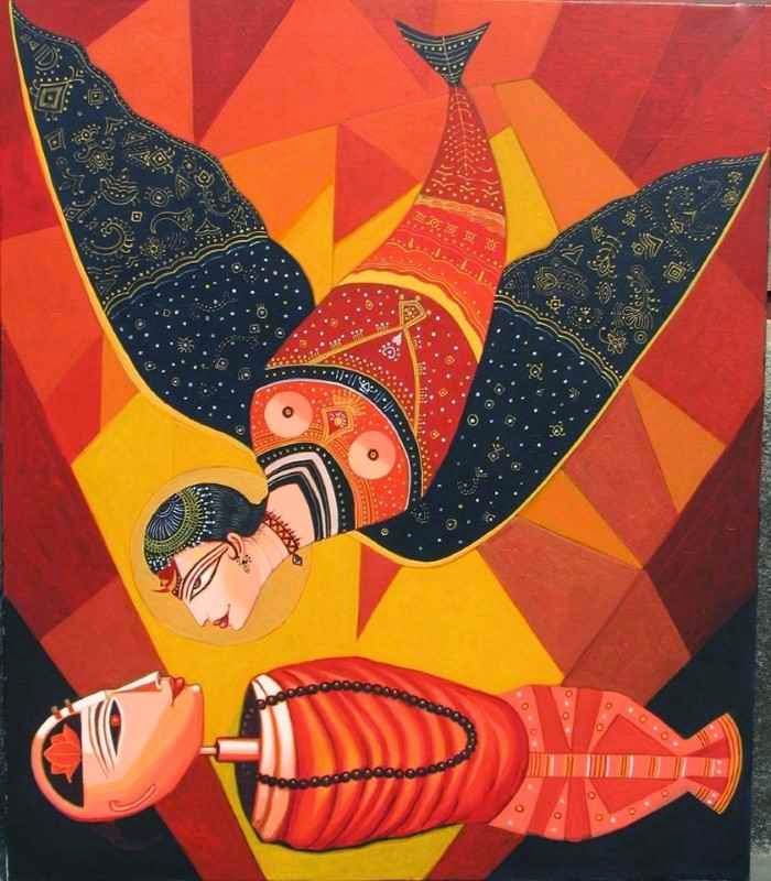 Индийский художник. Bhaskar Lahiri