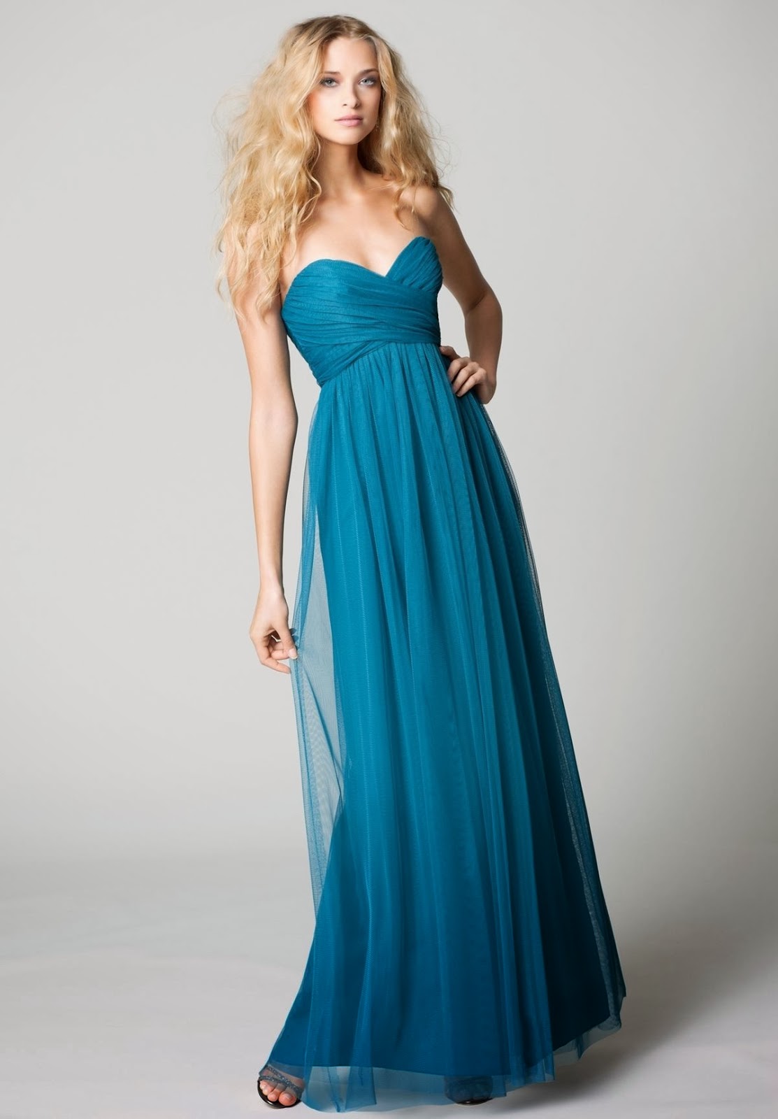 WhiteAzalea Simple Dresses: Blue Bridesmaid Dresses Simple and Elegant