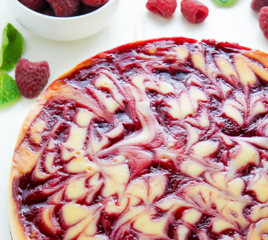 White Chocolate Raspberry Cheesecake
