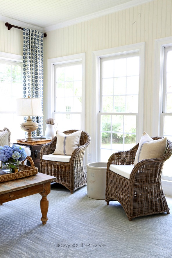 Savvy Southern Style : My Eclectic Summer Sunroom