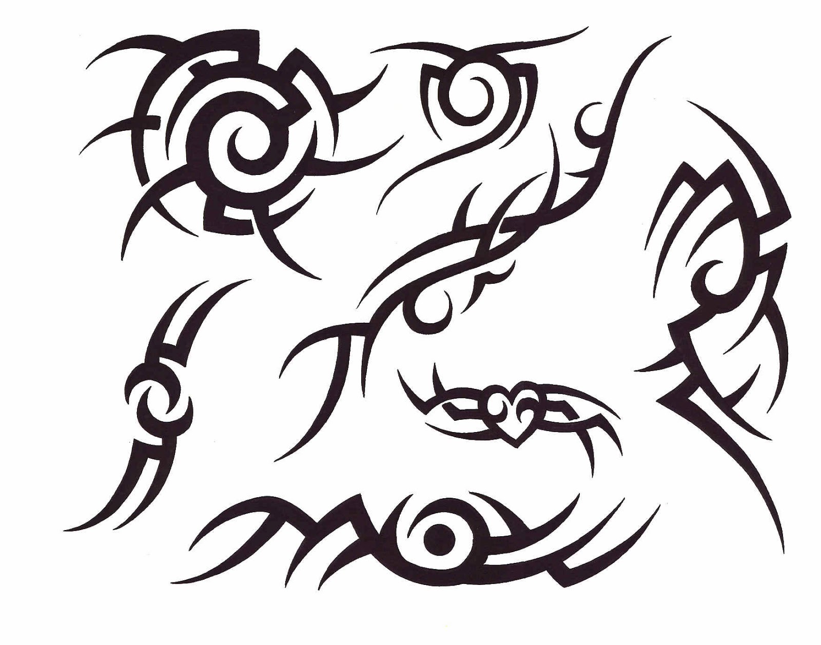 tattoo tribal dessin – tatouage tribal modèle – Crpodt