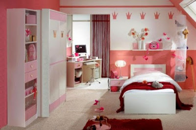 Bedroom decorating ideas pink and white