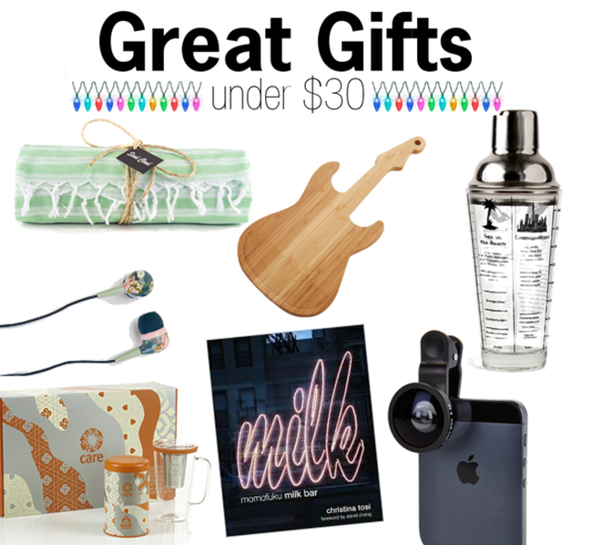30 Great Gifts Under $30