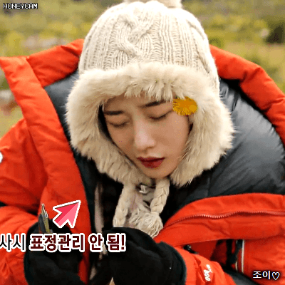 180202 정글의법칙 다이아 채연.gif | 인스티즈