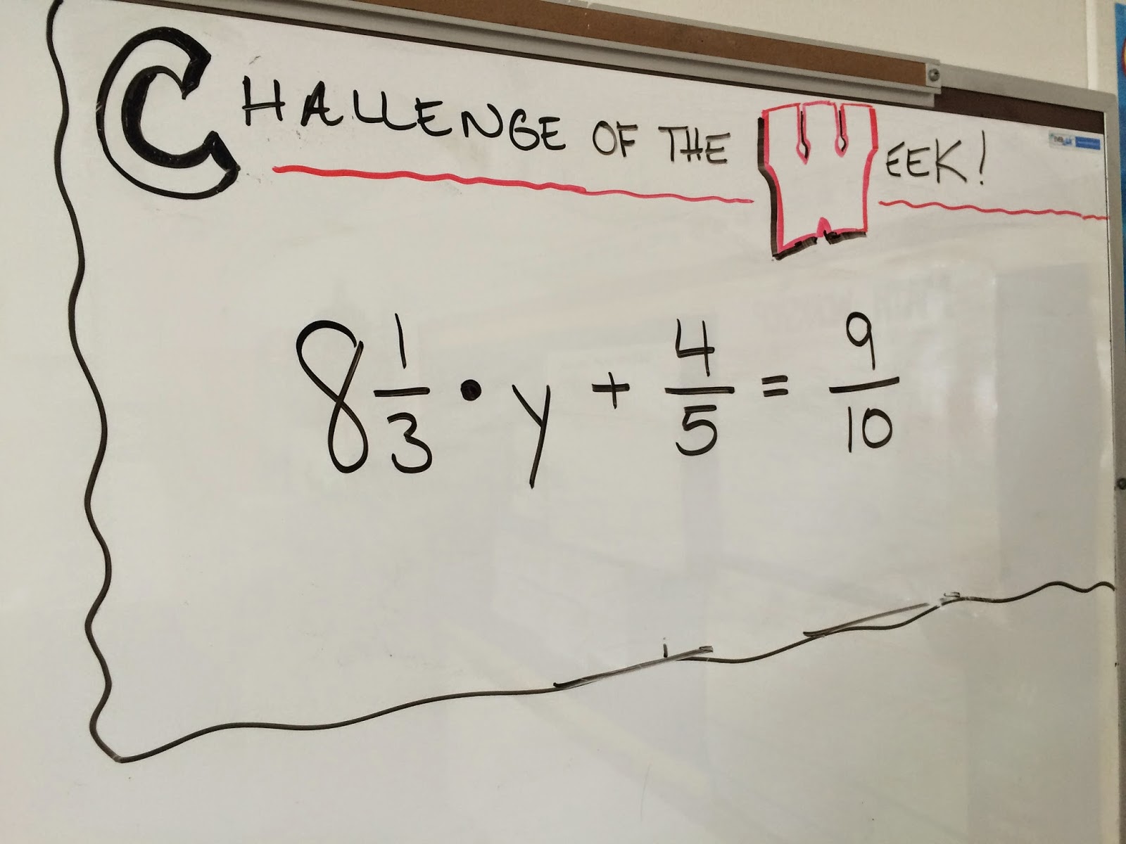 Middle School Math Man: Challenge of the Week