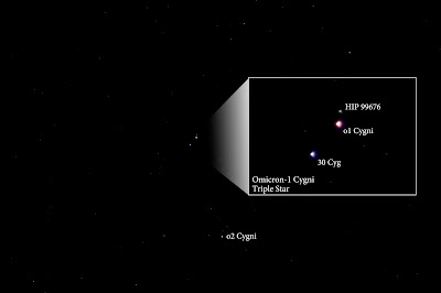 Omicron-1 Cygni, Triple Star in Cygnus