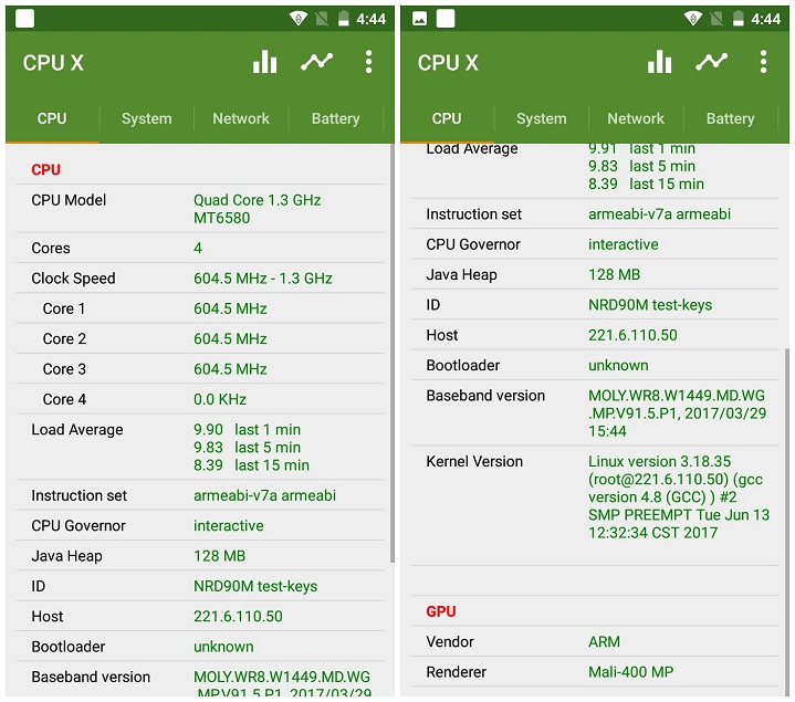 Primo H6 Lite cpu chipset