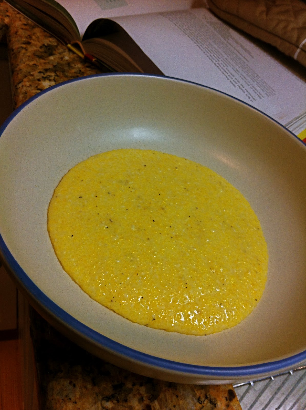 Magnolia Cooks Goat Cheese Grits with Greens and Ham