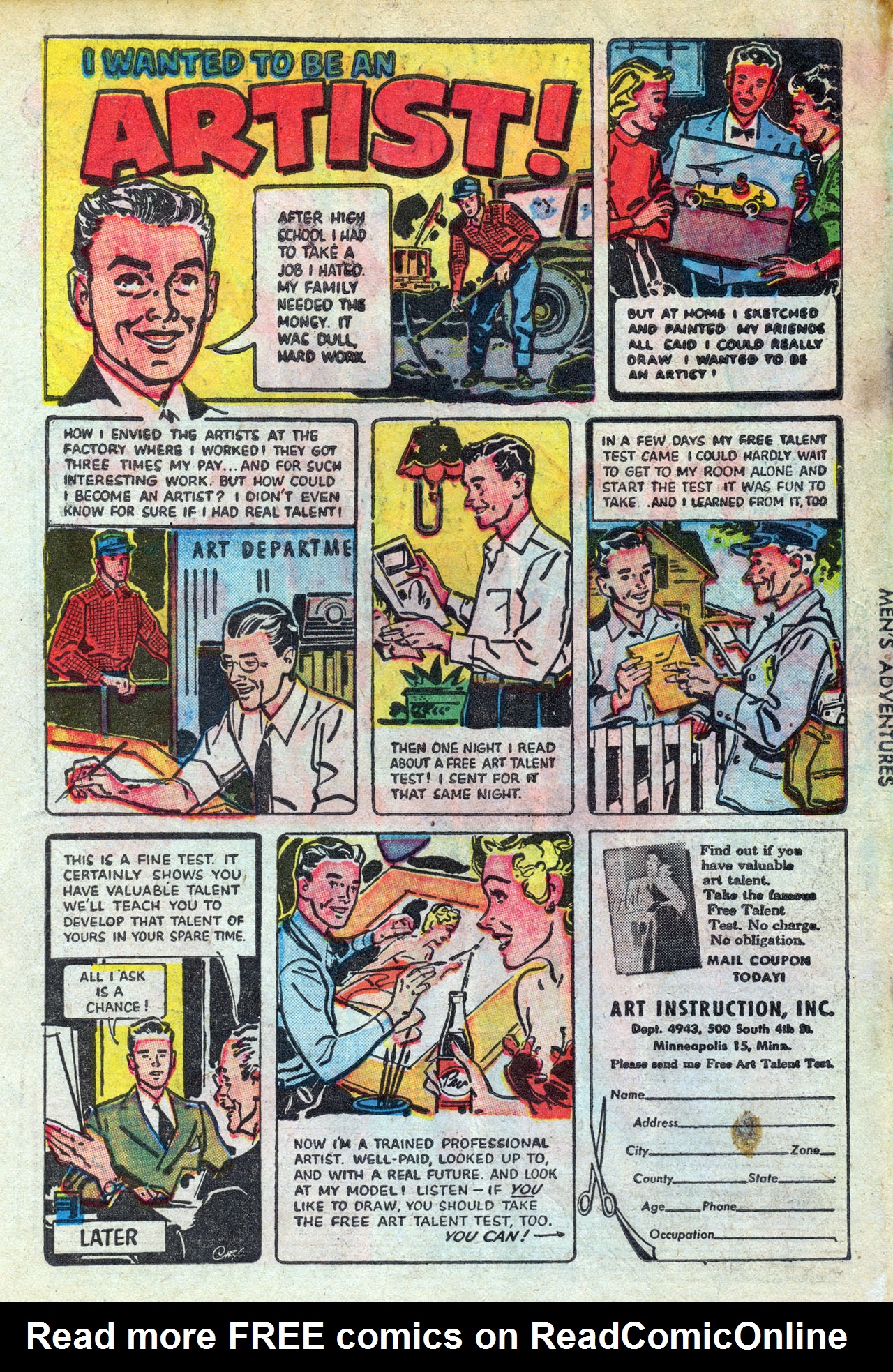 Read online Men's Adventures comic -  Issue #22 - 34