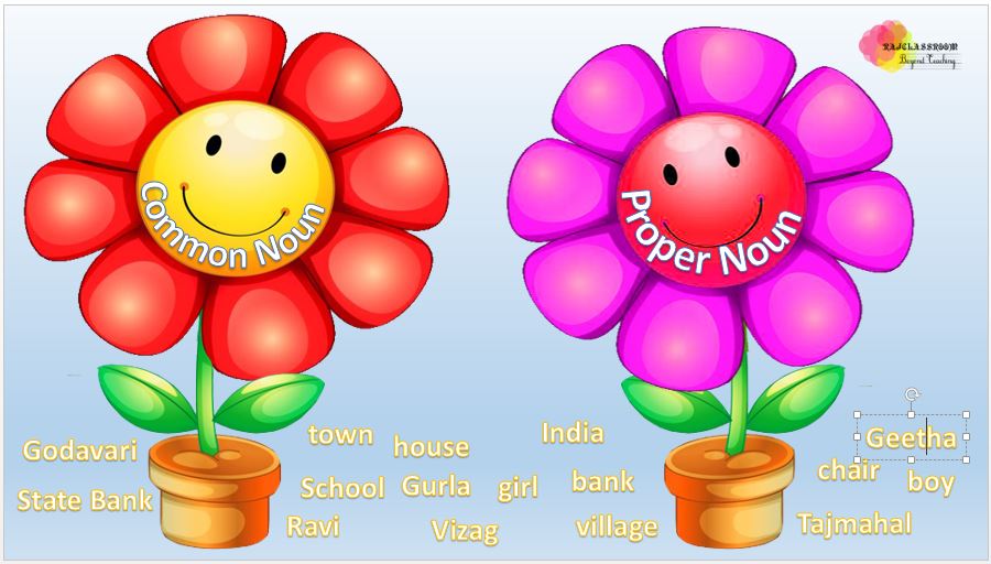 Common vs Proper Nouns Learner Centered Touch and Learn Grammar Material