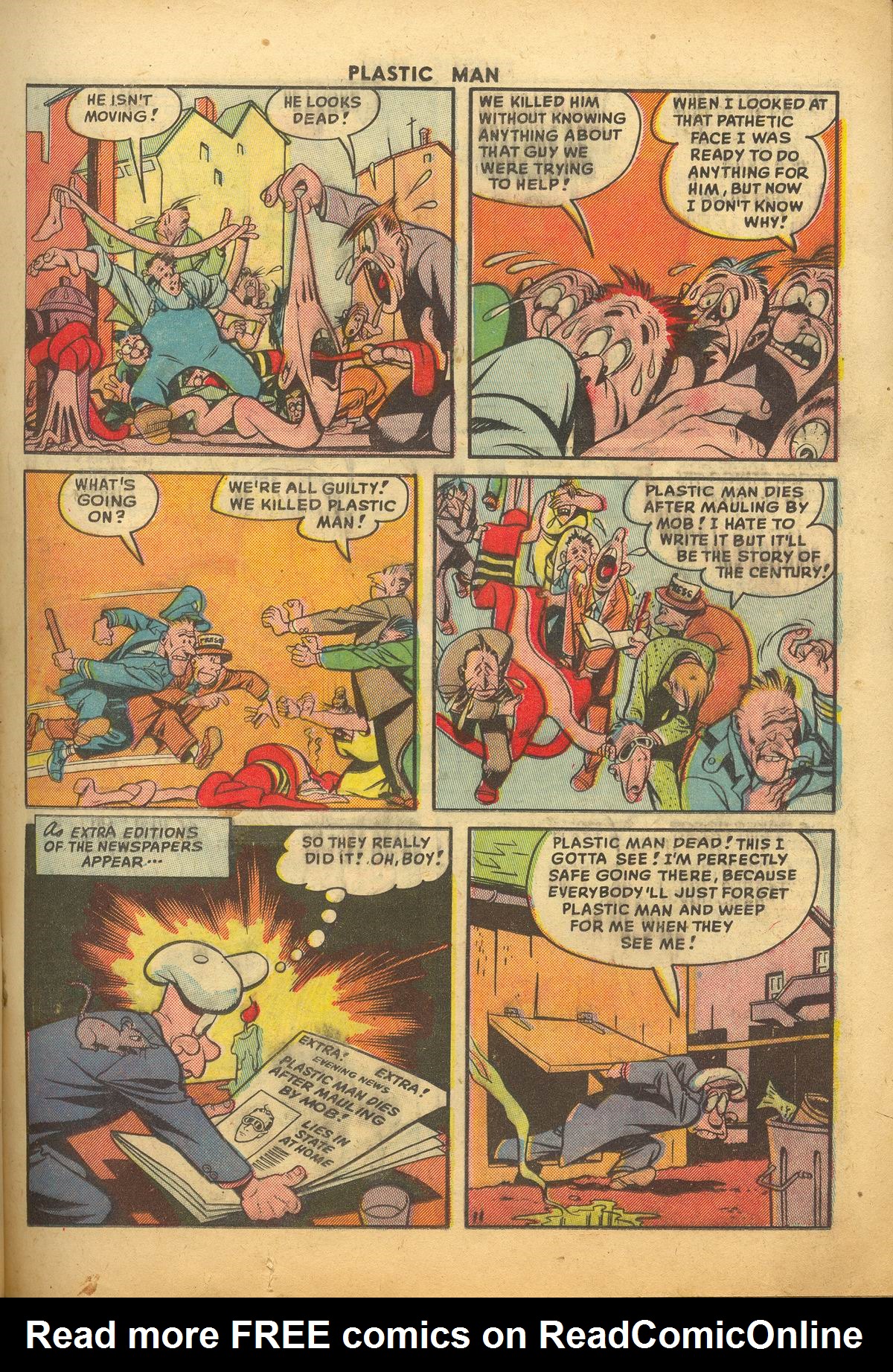 Read online Plastic Man (1943) comic -  Issue #20 - 13