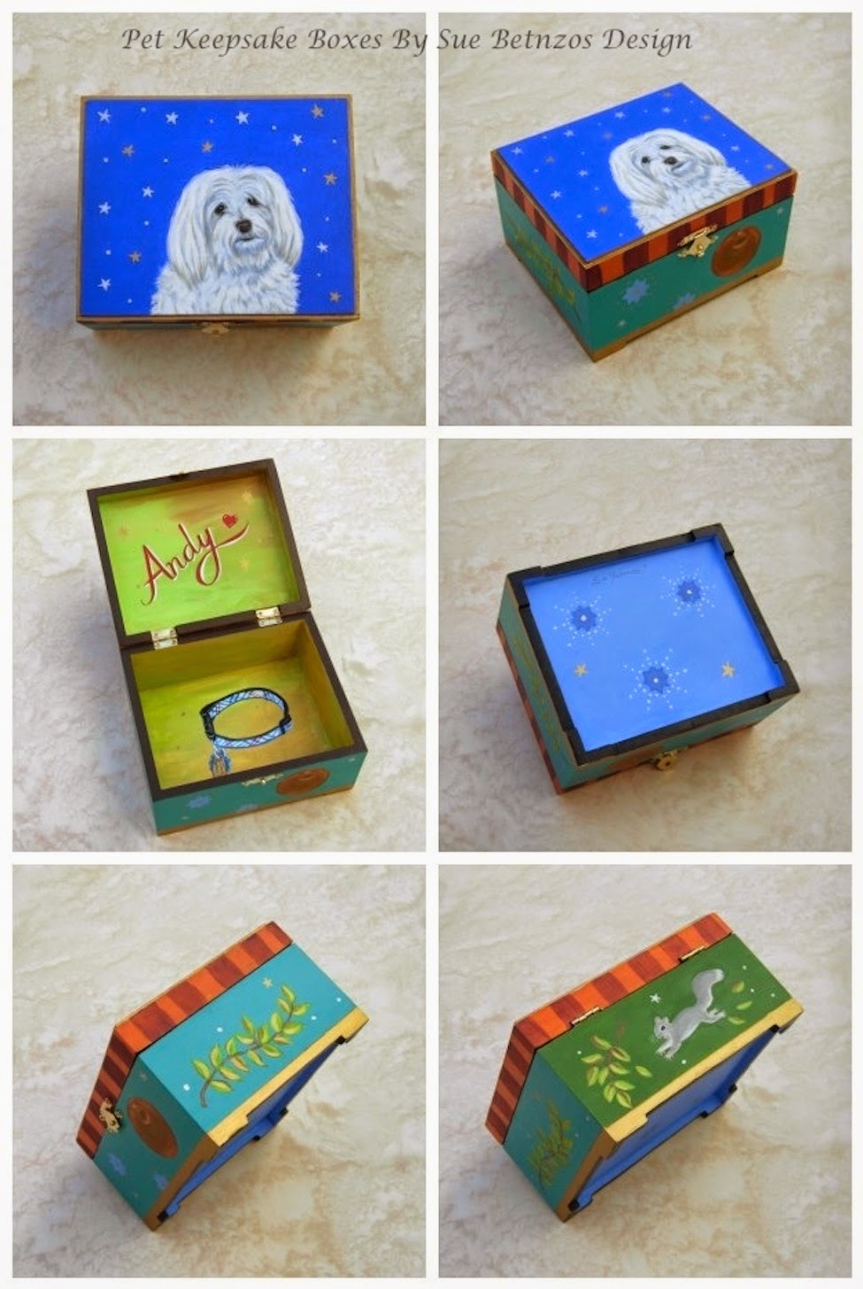 Betanzos Designs Andy Pet Keepsake Box Finished!