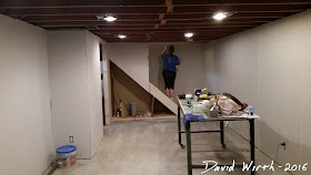 basement drywall, how to, easy