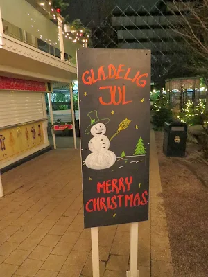 Merry Christmas Sign in Danish