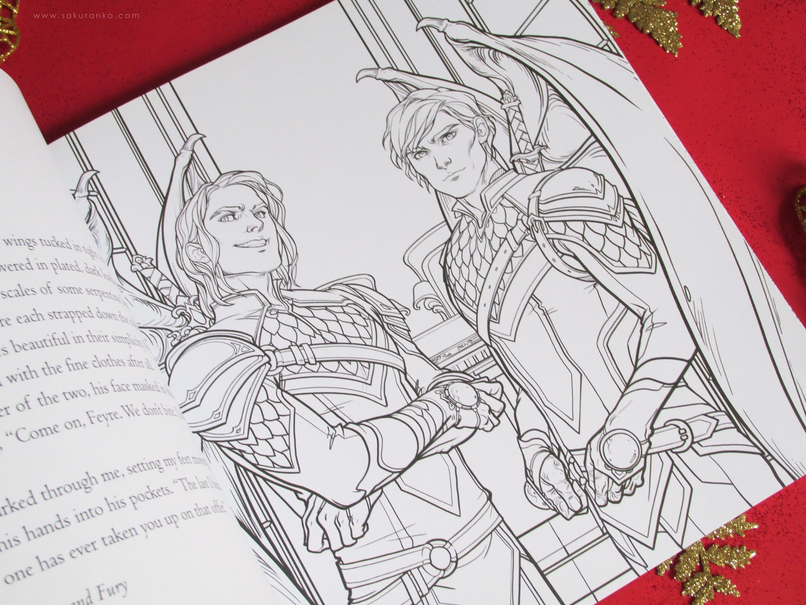 Sakuranko: A Court of Thorns and Roses Coloring Book by Sarah J. Maas