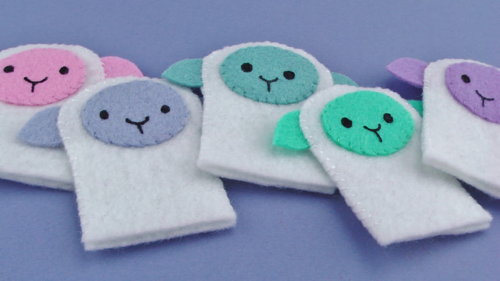 Flannel Board Fun Lamb Finger Puppets