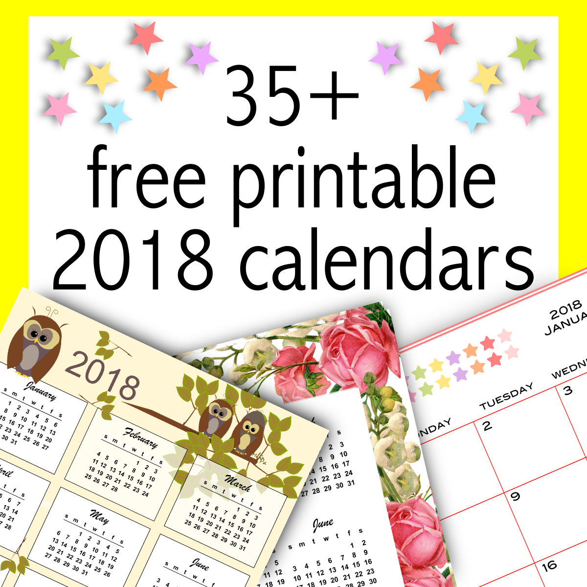 35-free-printable-2018-calendars-2018-kalender-round-up-meinlilapark