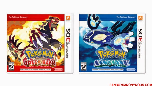 Pokémon Omega Ruby and Pokémon Alpha Sapphire official covers nintendo