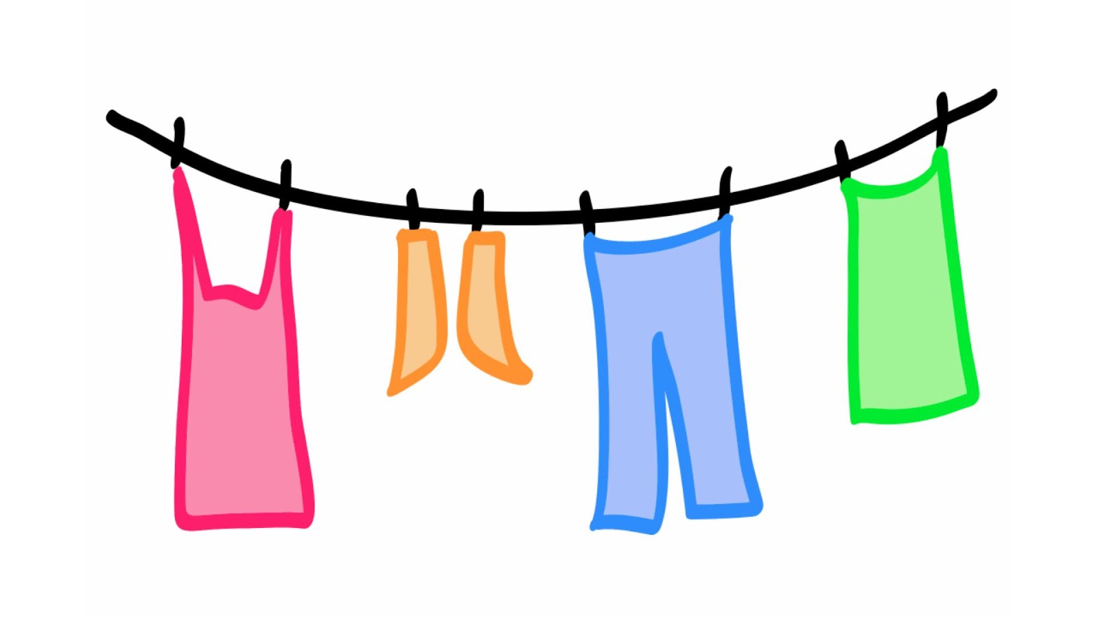 clothesline clipart free - photo #30