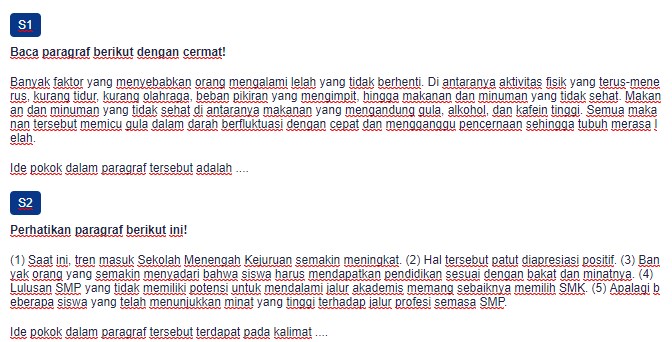 Contoh Soal Identifikasi Ide Pokok dalam Paragraf Deduktif Contoh Soal Identifikasi Ide Pokok dalam Paragraf Deduktif