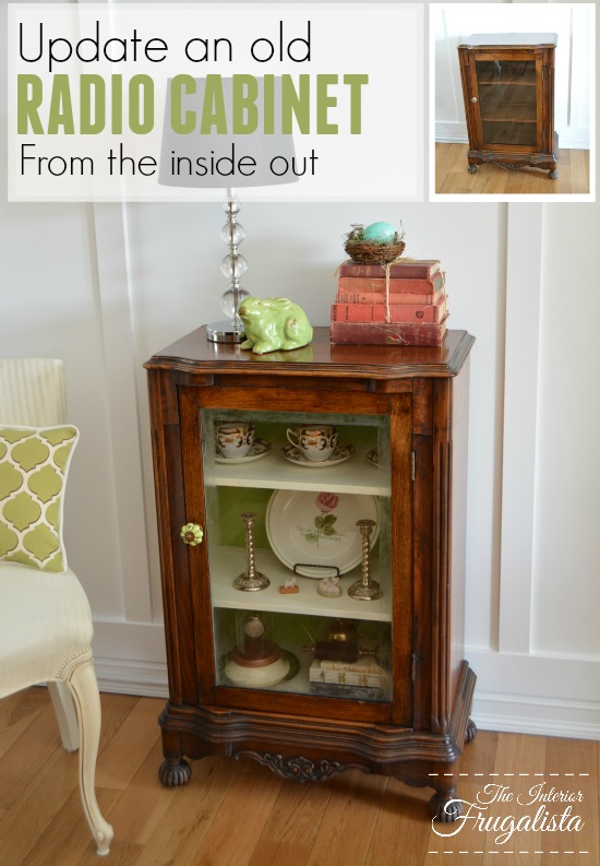 Antique Radio Cabinet Refreshed From The Inside Out The Interior