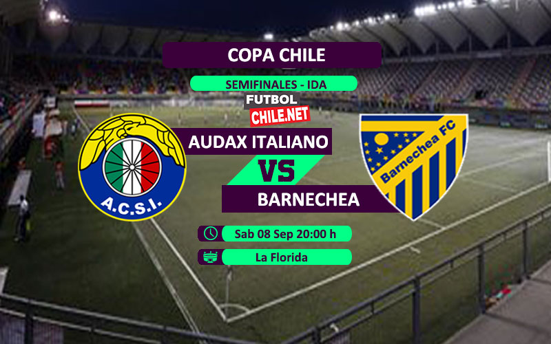 Mira Audax Italiano vs Barnechea en vivo y online por la semifinal ida de la Copa Chile Mira Audax Italiano vs Barnechea en vivo y online por la semifinal ida de la Copa Chile