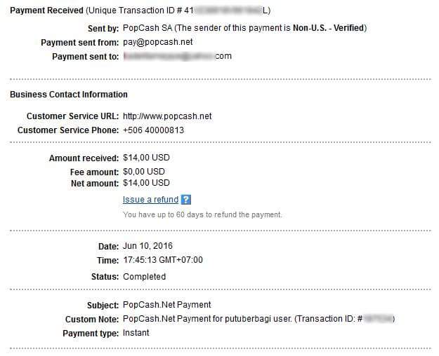 Payout 10 Juni 2016 Payout 10 Juni 2016