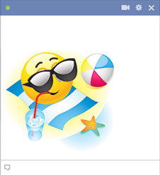 Summer Facebook emoticon
