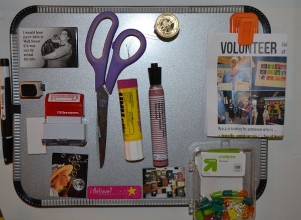 100 Ways To Be Creative: Add Magnetic Strips To Your Supplies