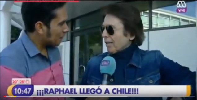 Raphael llegó a Chile