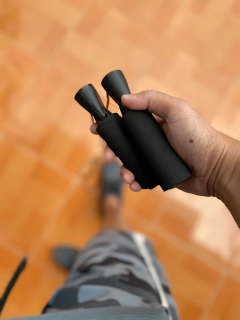 Jump rope is a good and easy fitness hack for work from home dads