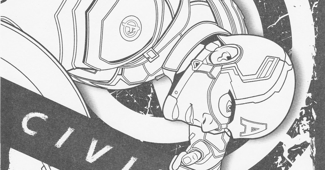 superstition is all we have left: Captain America Civil War colouring