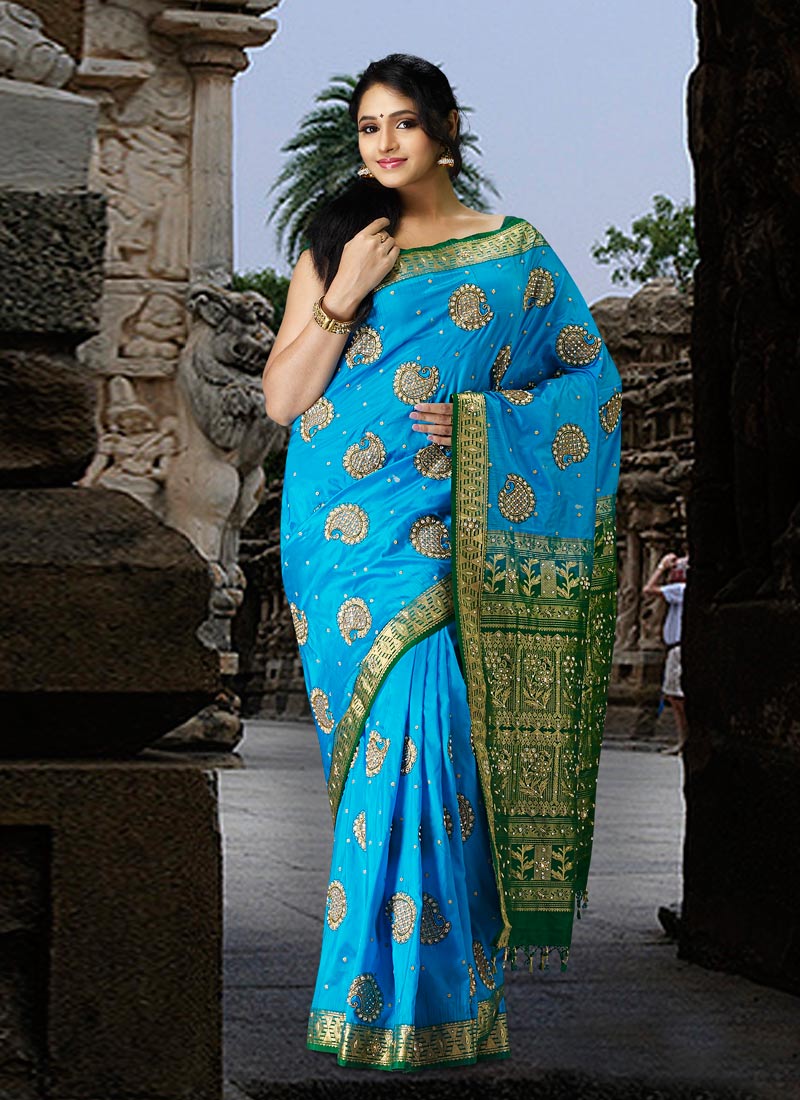 Latest Fashion Silk Saree Design Spicx