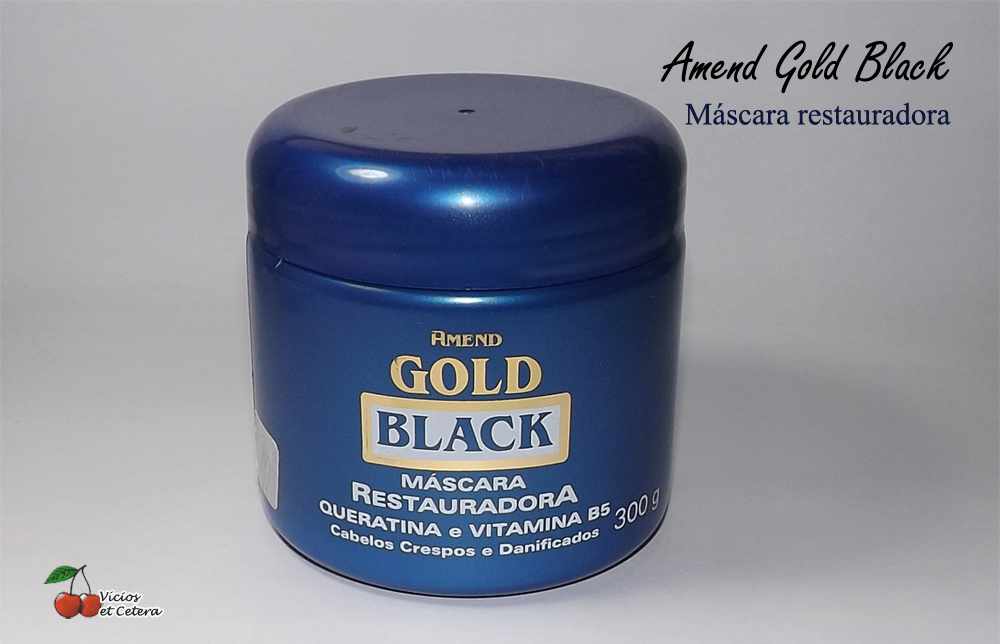 Máscara Restauradora Amend Gold Black Vícios Et Cetera