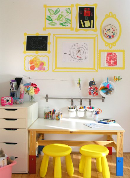 Easy Kid's Art Station for Small Spaces