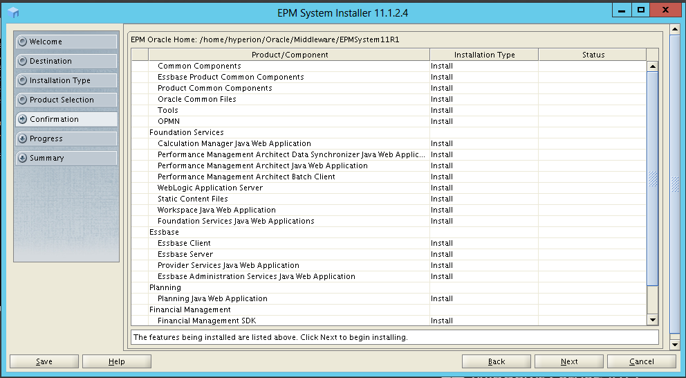 Oracle essbase server