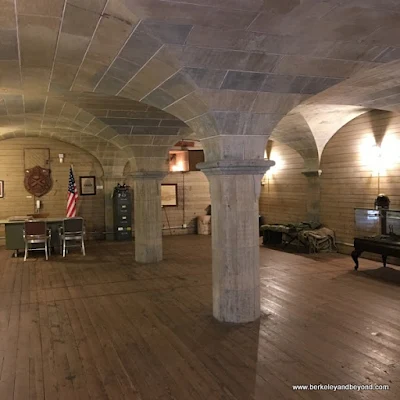 interior of powder magazine at Benicia Historical Museum at the Camel Barns in Benicia, California