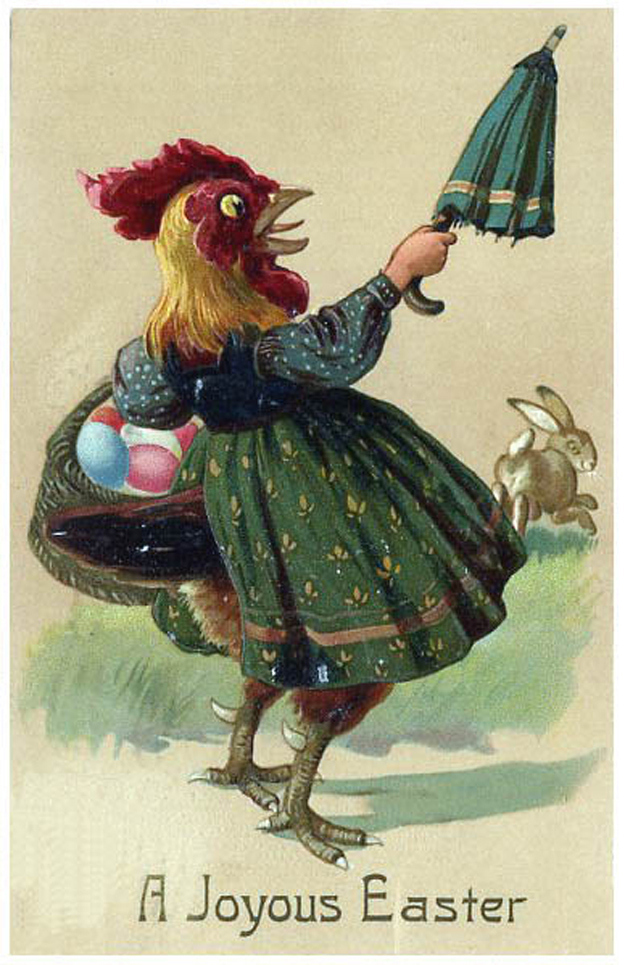 A Collection of 21 Creepy and Funny Vintage Easter Cards From the Early