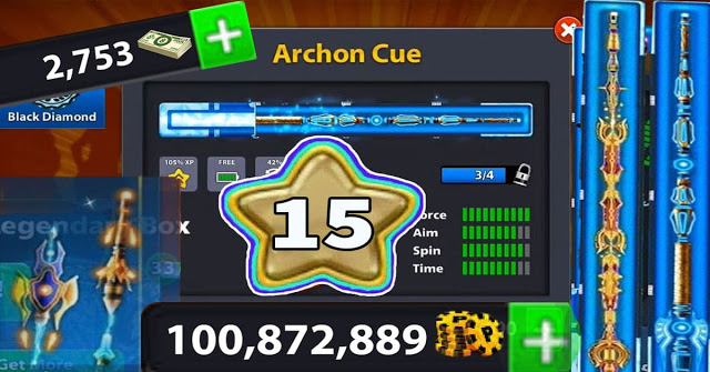 8 ball pool coins 200 Million level 16 Legendary cue 20 of 20