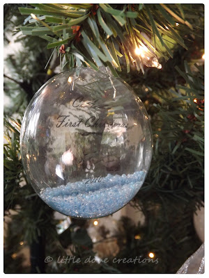 DIY "baby's first Christmas" ornament