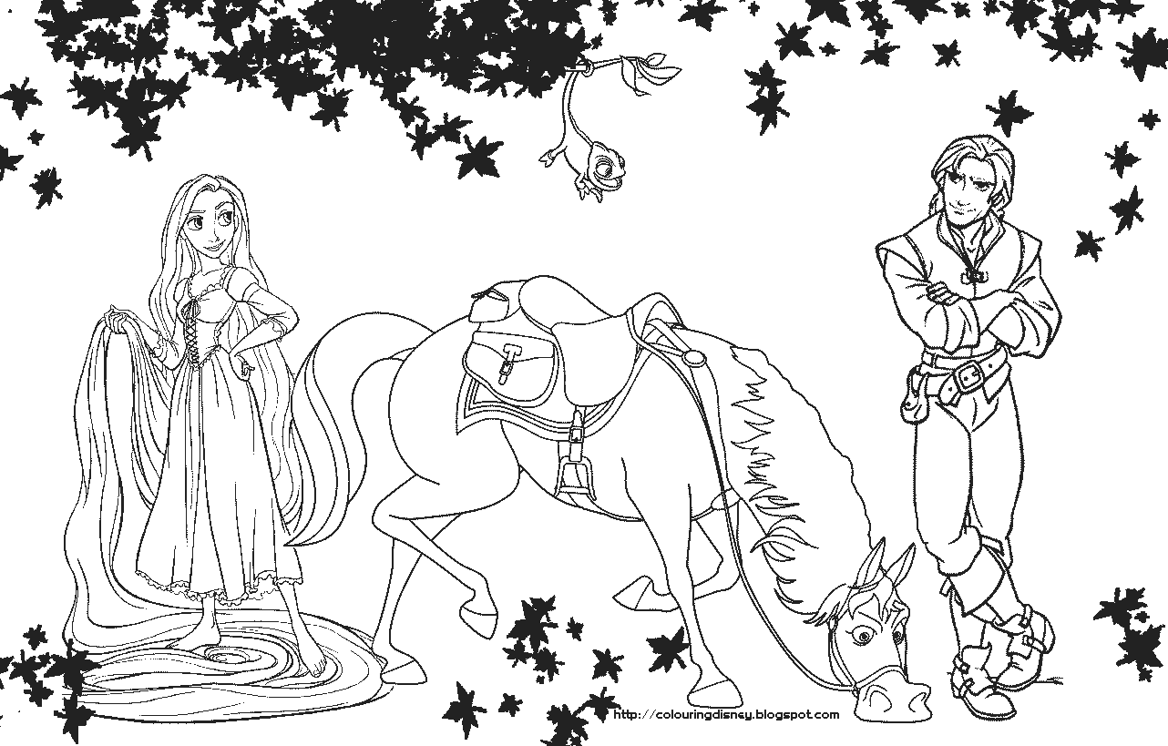 tangled coloring pages free to print - photo #13