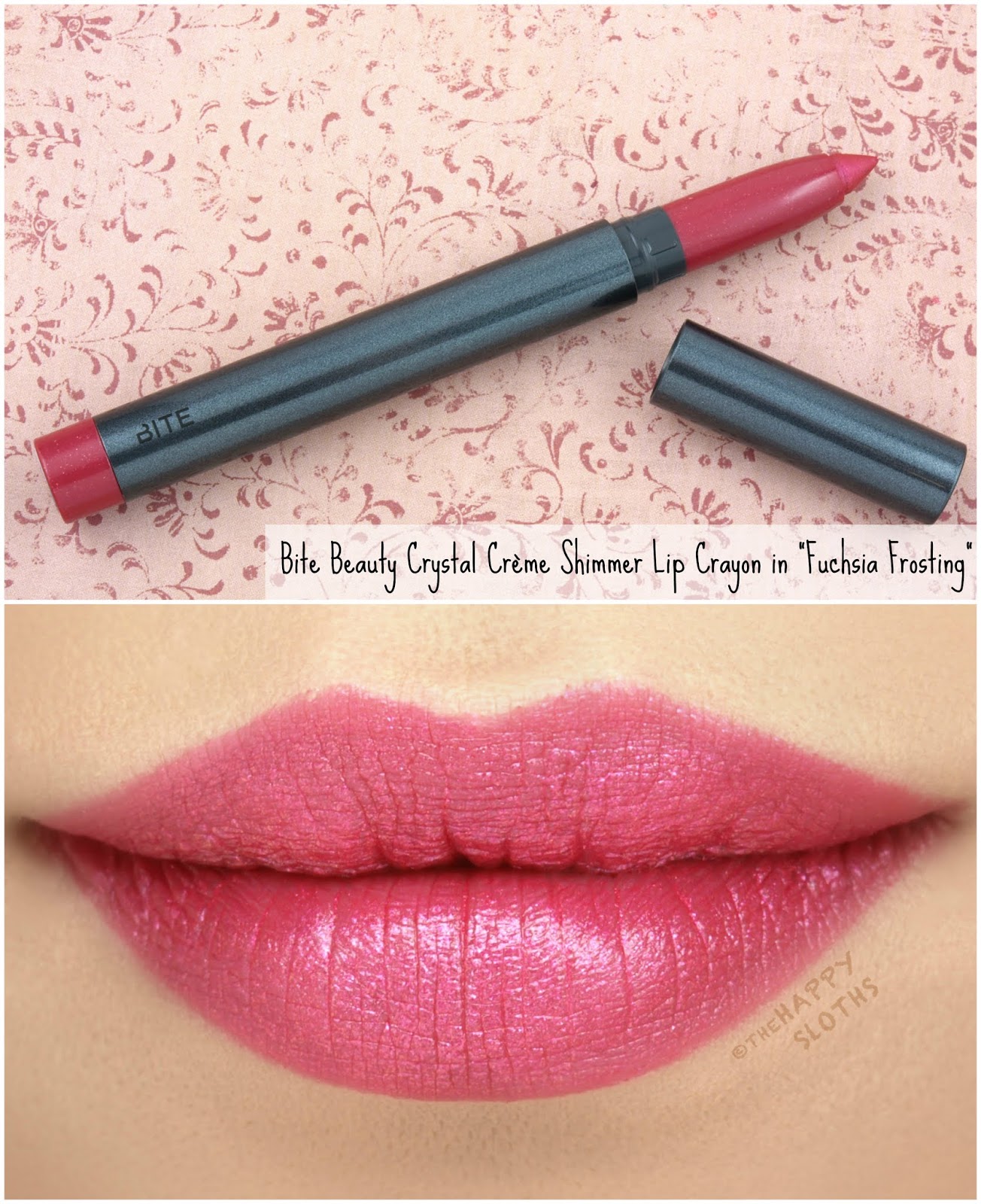 Bite Beauty Crystal Crème Shimmer Lip Crayon Review and Swatches