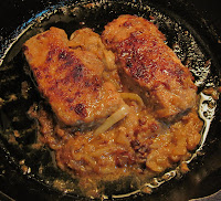 Pan-frying pork chops