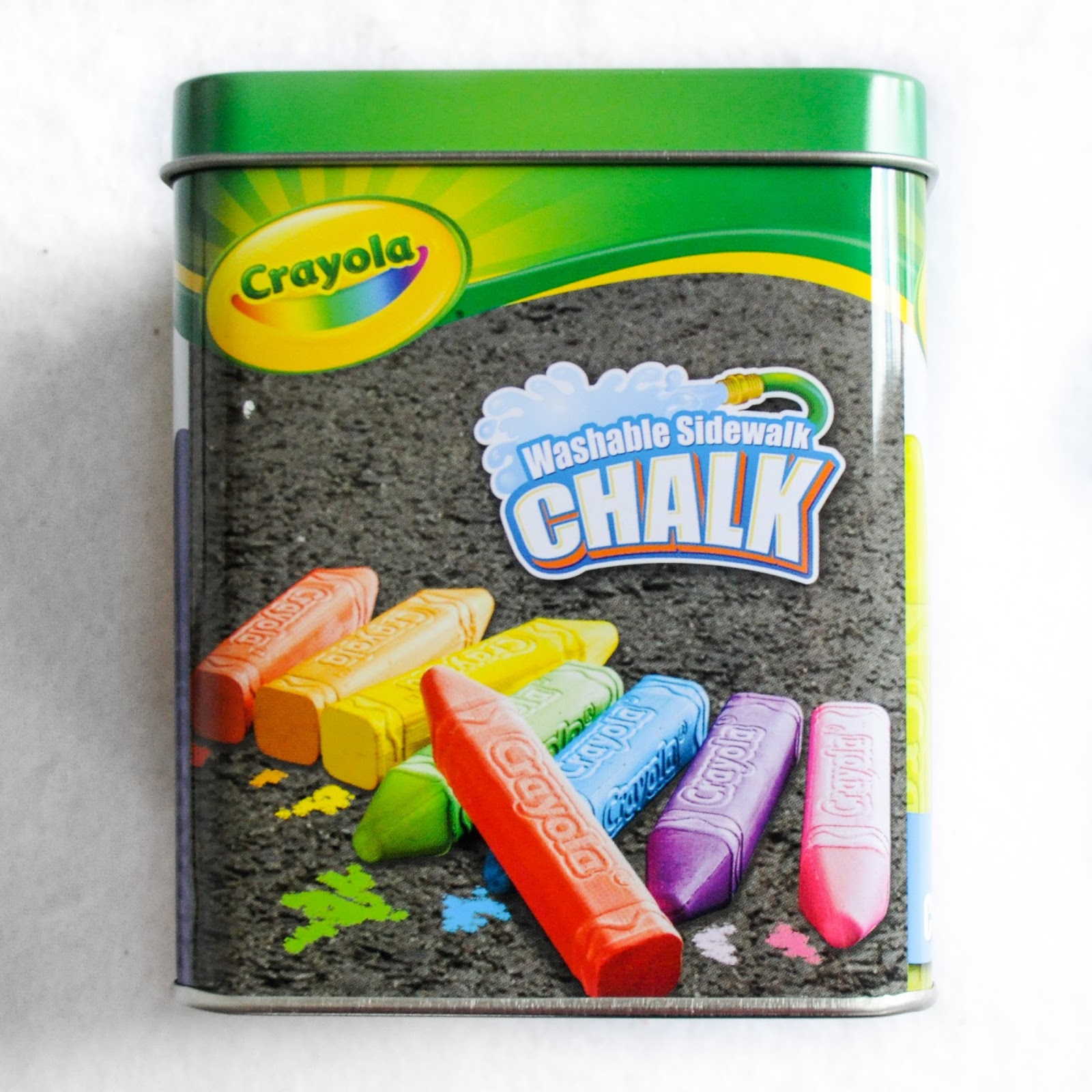 16 Piece Crayola Sidewalk Chalk Tin What's Inside the Tin Jenny's