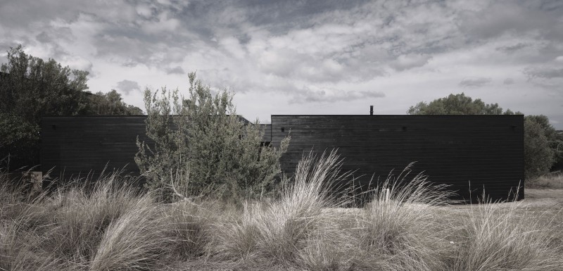 Hogares Frescos: Hermosa Casa con Revestimiento de Madera Negro y
