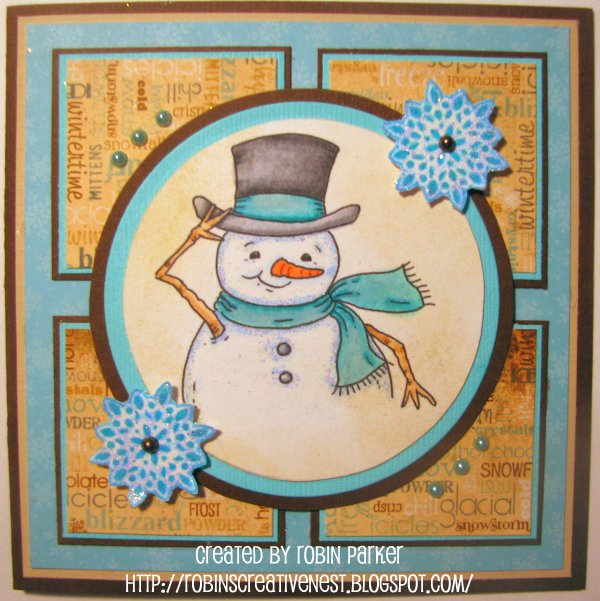 Robin's Creative Nest Hat Tipping Snowman