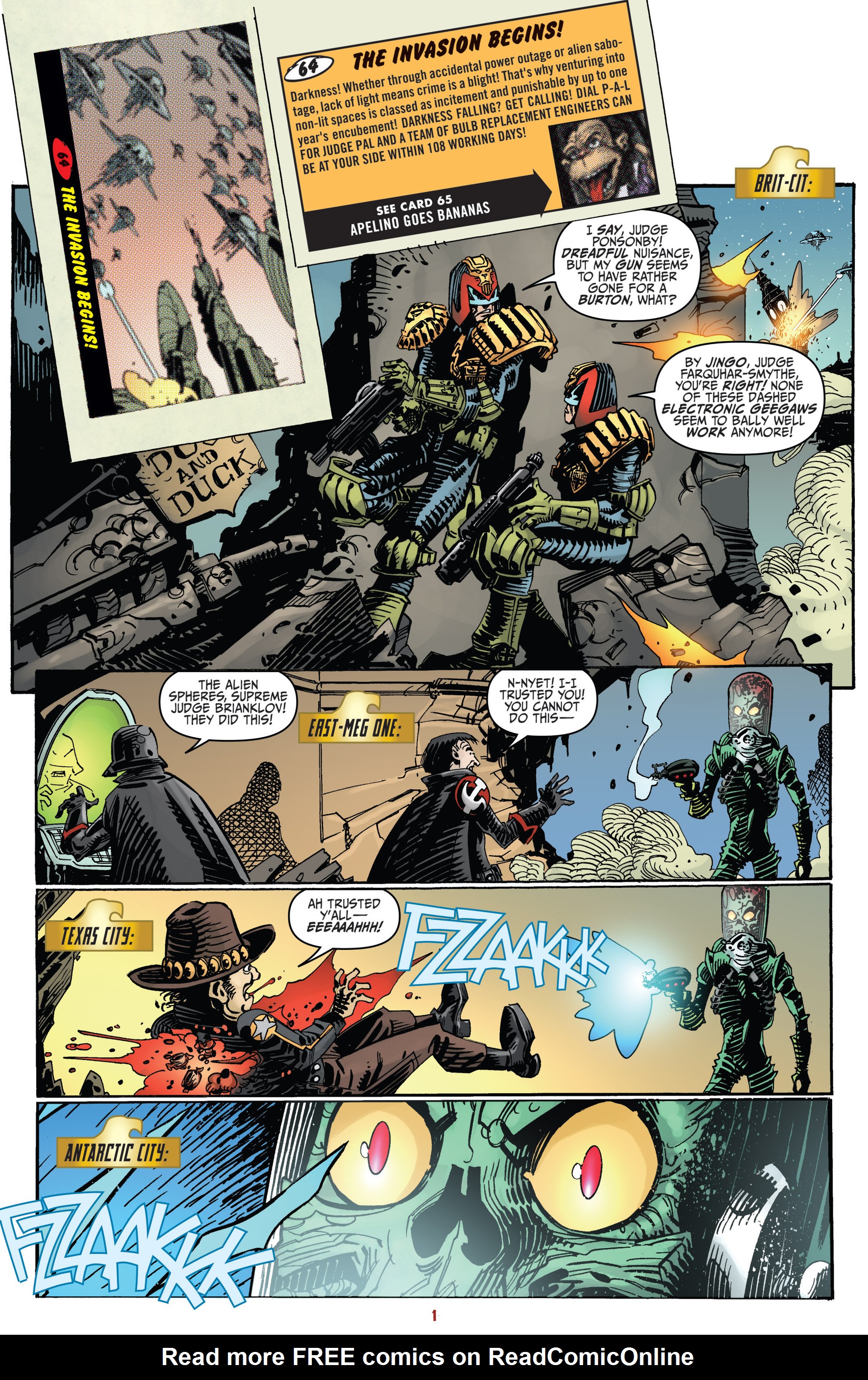 Read online Mars Attacks Judge Dredd comic -  Issue #4 - 3