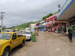 Main street in Sava Sava Sunday morning