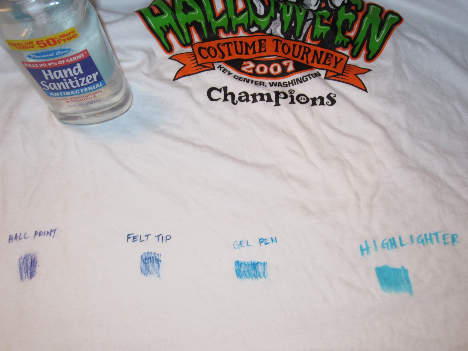 How To Remove Hand Sanitizer Stains Mix together equal parts of